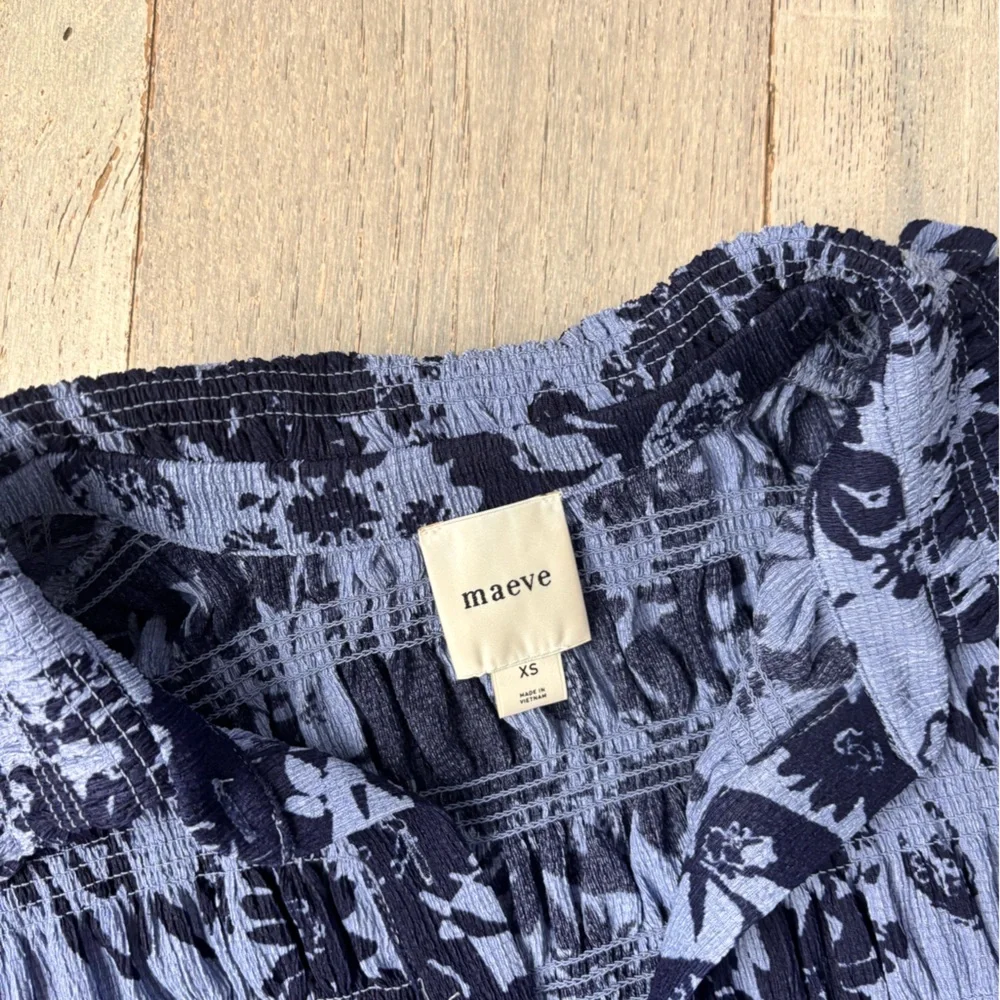 Maeve Ruffle Button-Front Top - Picture 4 of 7